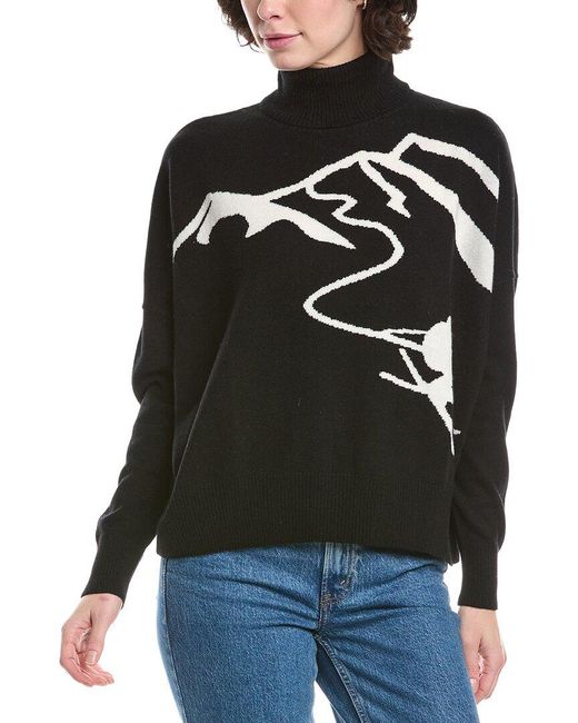 Brodie Cashmere Black Mountain Skier Wool & Cashmere-Blend Turtleneck Sweater