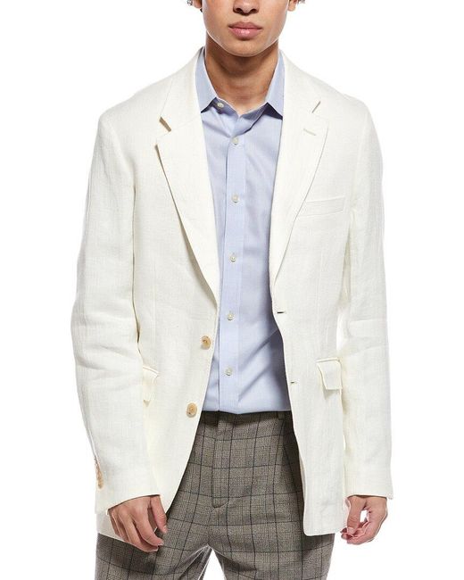 Todd Snyder White Twill Linen Sutton Jacket for men