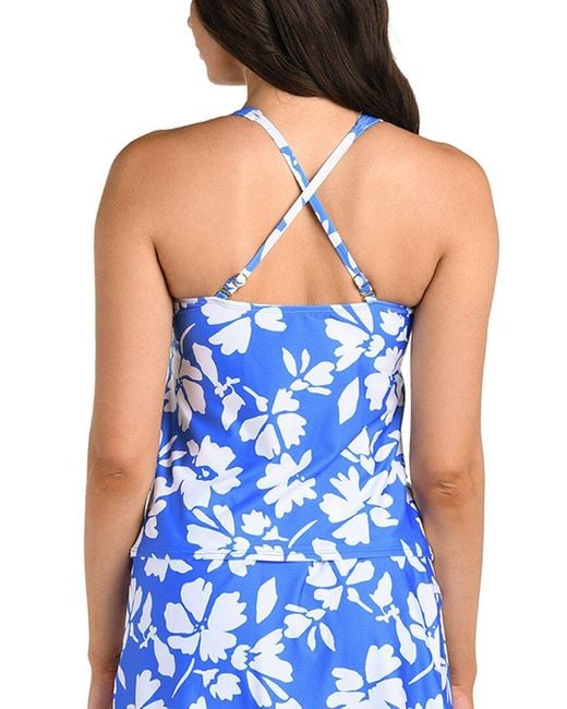 24th & Ocean Blue Marseille Tankini Top