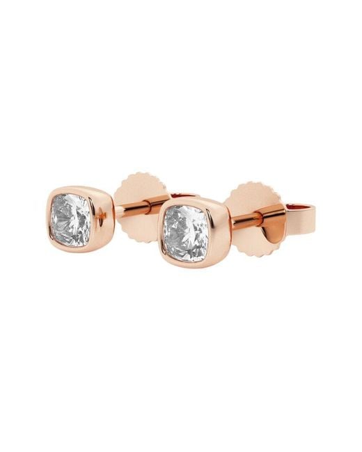 Lab Grown Diamonds Metallic 14K Rose 0.50 Ct. Tw. Lab-Grown Diamond Studs