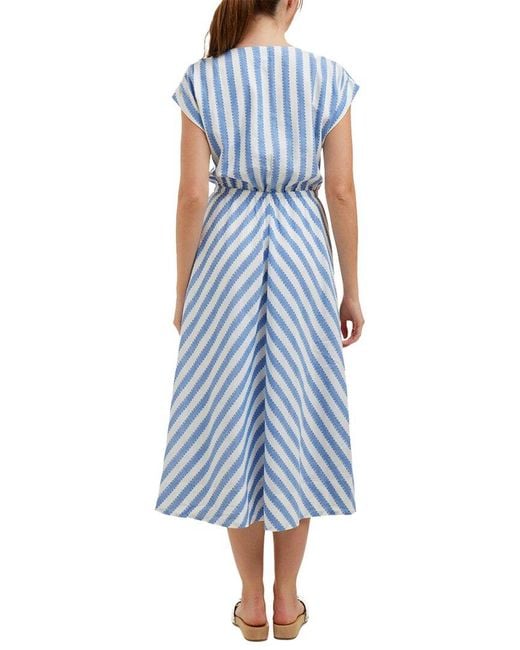Draper James Blue Haven Short Sleeve Midi Shirtdress
