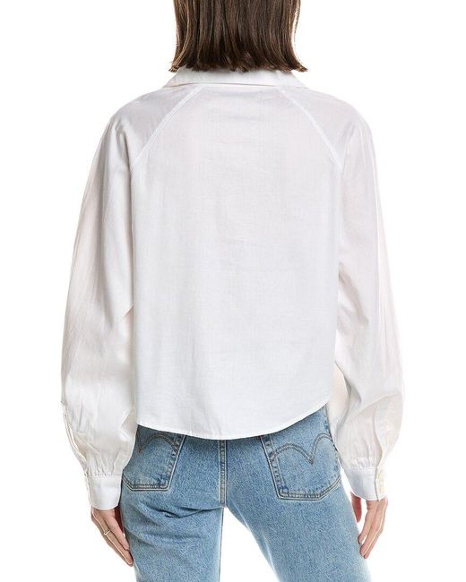 Hudson White Raglan Top