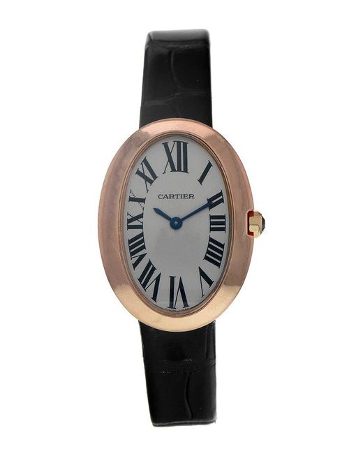 Cartier Gray Baignoire Watch Circa 2010S (Authentic Pre-Owned)