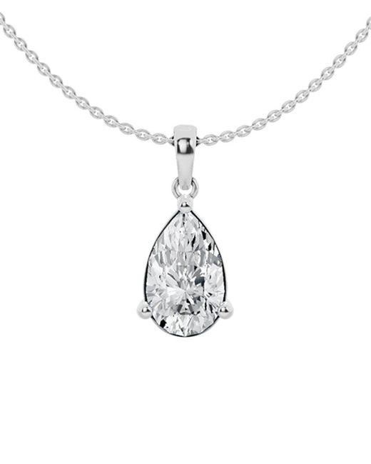 Lab Grown Diamonds White 14K 2.00 Ct. Tw. Lab Grown Diamond Solitaire Pendant Necklace