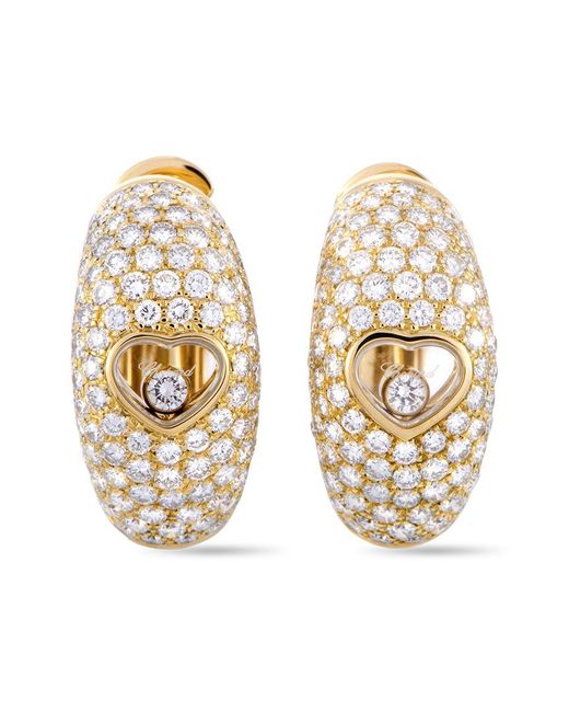 Chopard Metallic 18K 3.23 Ct. Tw. Diamond Earrings