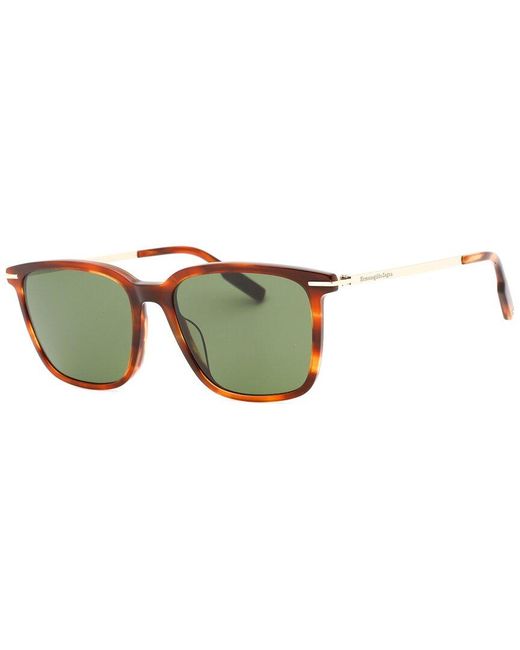Zegna Green Ez0206 56mm Sunglasses for men