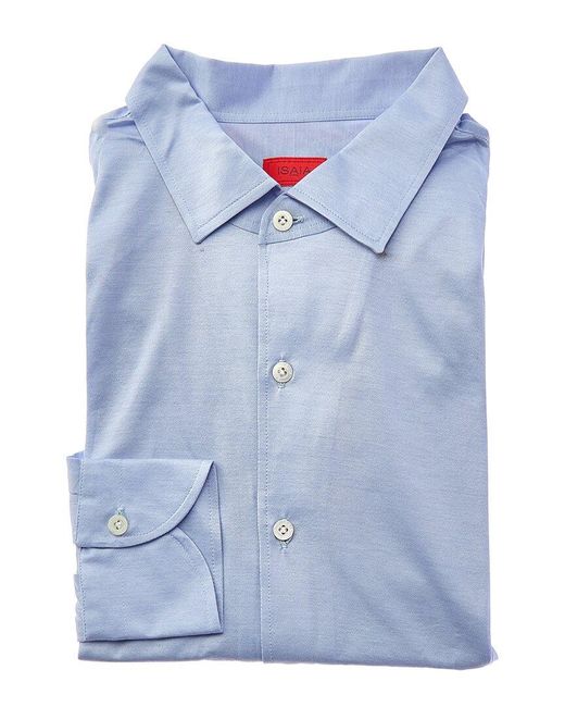 Isaia Blue Dress Shirt for men