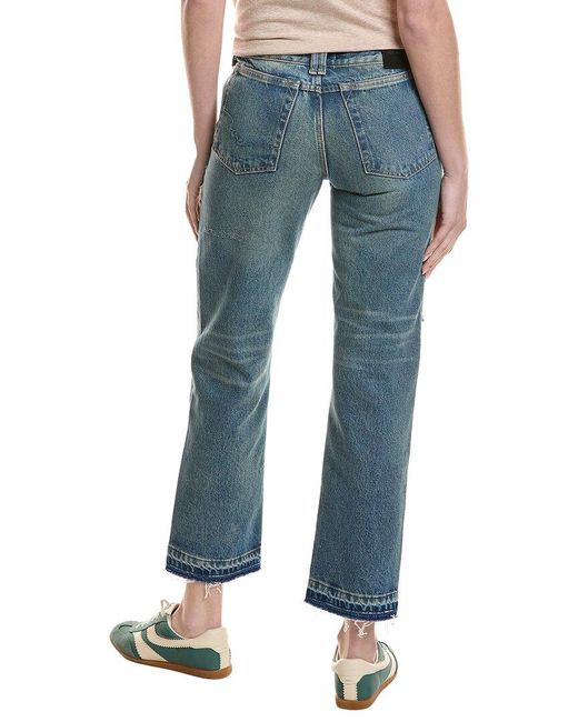 Free People Blue We The Free Up All Hours Slim Jean