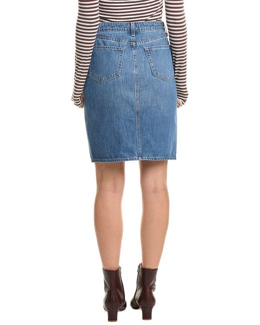 L'Agence Blue Tylee Knee-Length Skirt