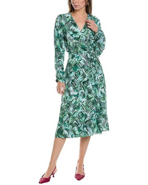 Diane von Furstenberg Green Leo Reversible Dress