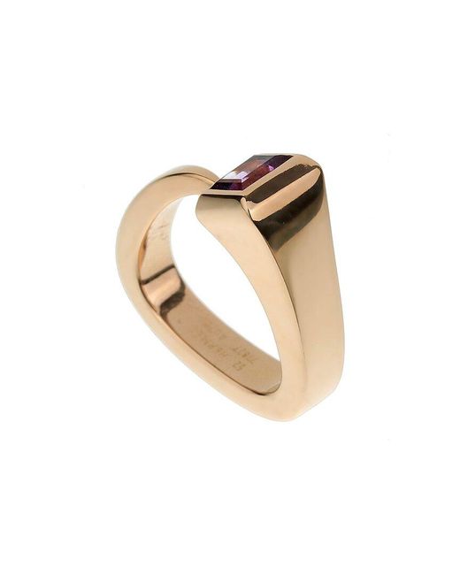 Hermès Pink 18K 0.50 Ct. Tw. Amethyst Nail Cocktail Ring (Authentic Pre-Owned)