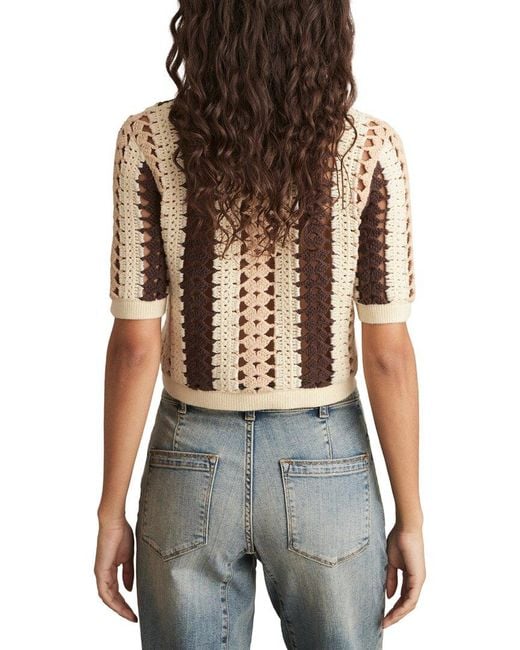 Reiss Blue Roni Pattern Top