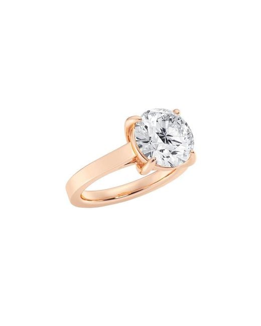 Lab Grown Diamonds White 14K 4.00 Ct. Tw. Lab-Grown Diamond Solitaire Engagement Ring