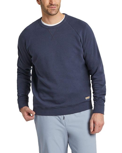 Life Is Good. Blue French Terry Shirt for men