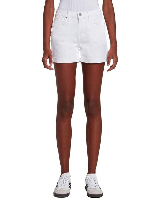 7 For All Mankind Broken Twill White Roll-up Short