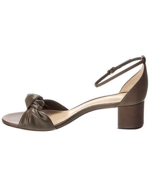 Alexandre Birman Metallic Kace Block 45 Leather Sandal