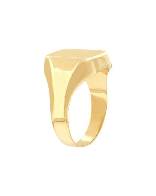 HAWLEY ST White 14K Engravable Ring