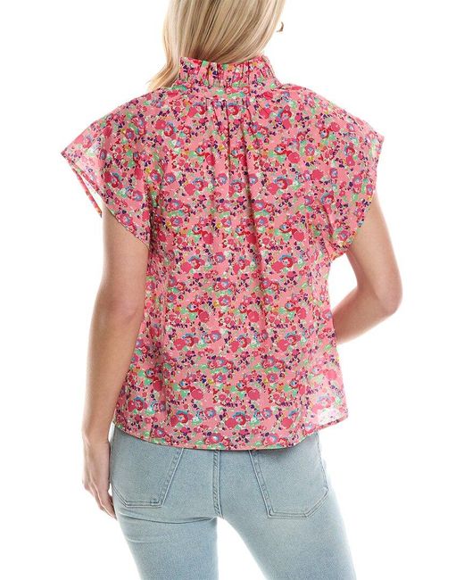 CROSBY BY MOLLIE BURCH Red Wilkes Top