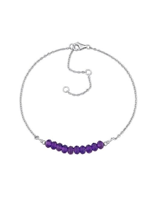Rina Limor White 1.55 Ct. Tw. Amethyst Bead Bracelet