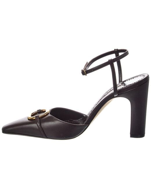 Manolo Blahnik Metallic Querelle 105 Leather Pump