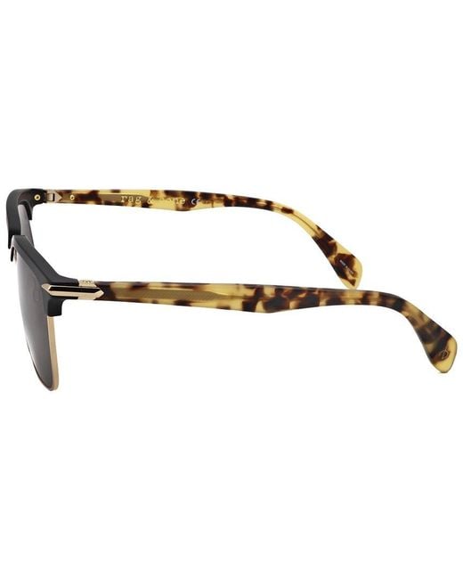 Rag & Bone Black Rnb5034 54Mm Sunglasses for men