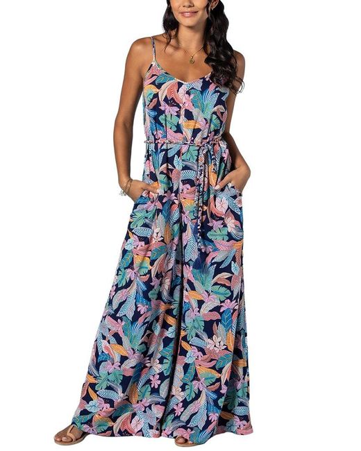 Tori Richard Blue Avery Jumpsuit