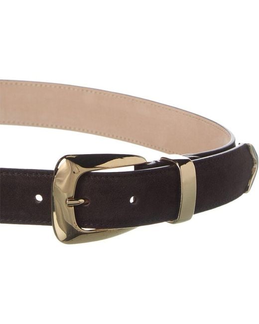 Khaite Brown Benny Suede Belt