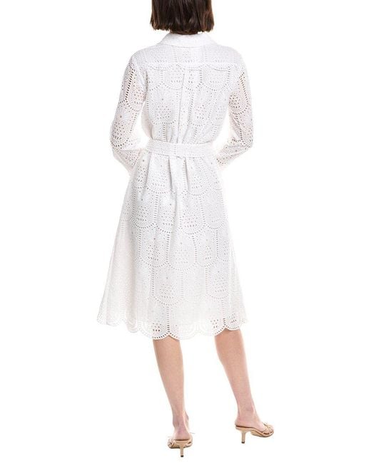 Lilly Pulitzer White Eira Midi Shirtdress