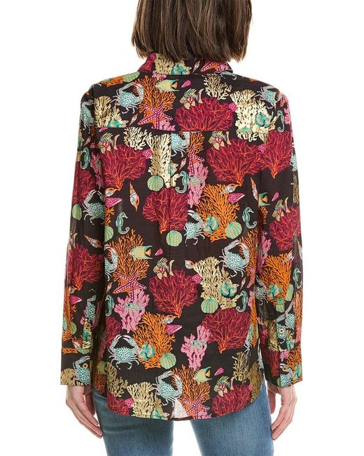 Jude Connally Red Pru Pullover Top