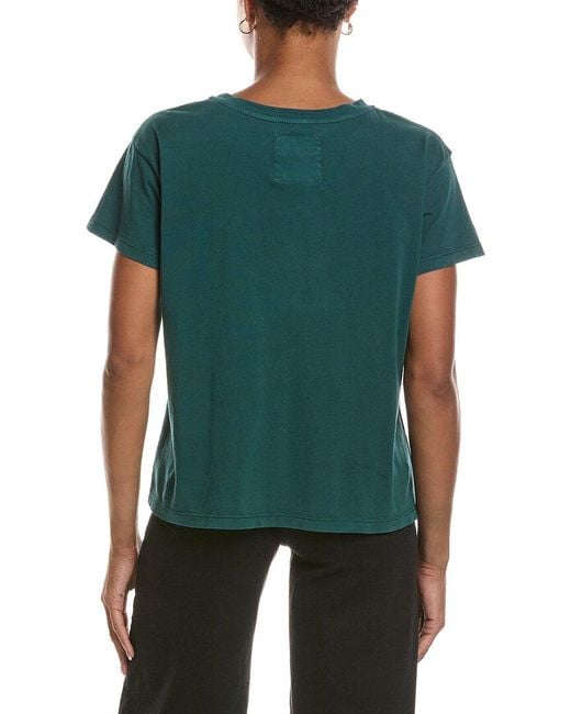 Velvet By Graham & Spencer Green Topanga Organic Jersey Top