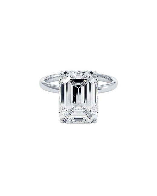 Lab Grown Diamonds White 14K 4.00 Ct. Tw. Lab-Grown Diamond Solitaire Ring