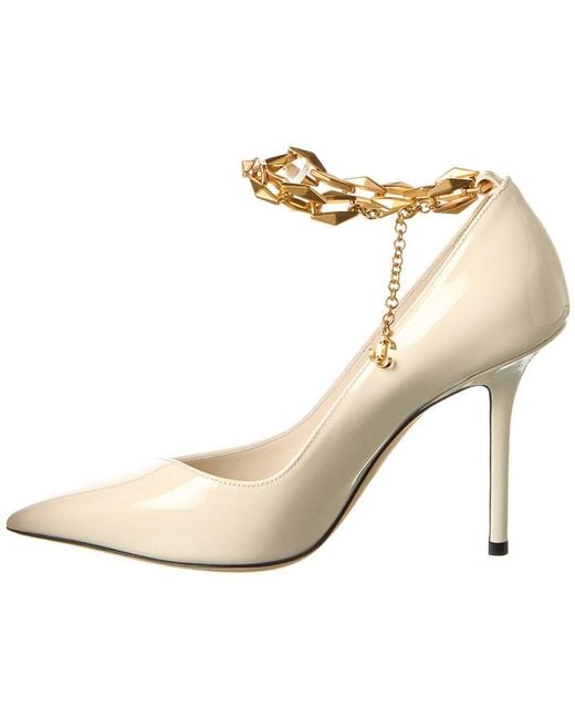 Jimmy Choo Natural Diamond Talura 100 Patent Pump