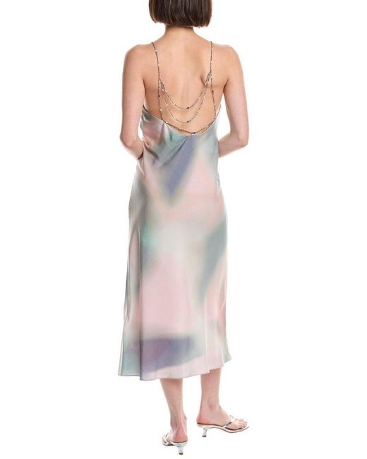 Ba&sh Gray Parline Midi Dress