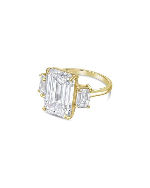 Diana M White Diana M. 14K 3.50 Ct. Tw. Lab-Grown Diamond Three-Stone Ring