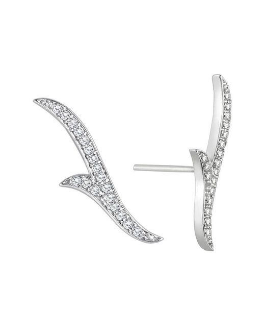 Diamond Select Cuts Metallic 14K 0.18 Ct. Tw. Diamond Earrings