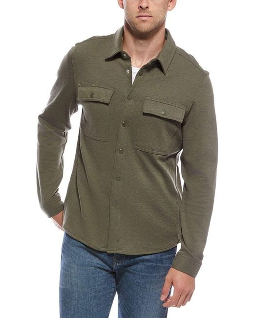 Report Collection Green Twill Woven Overshirt for men