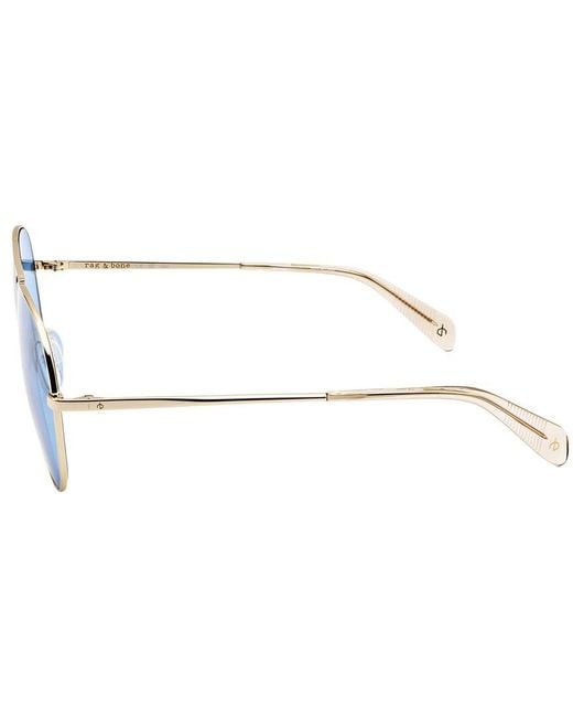 Rag & Bone Blue Rnb5052 59Mm Sunglasses