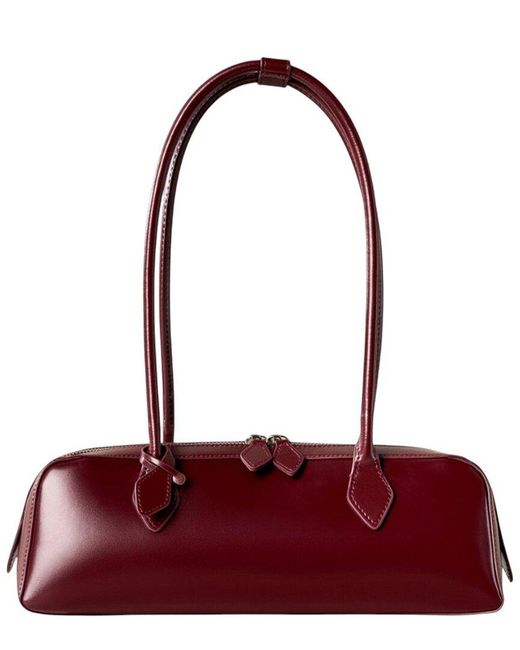 Adele Berto Red Leather Clutch