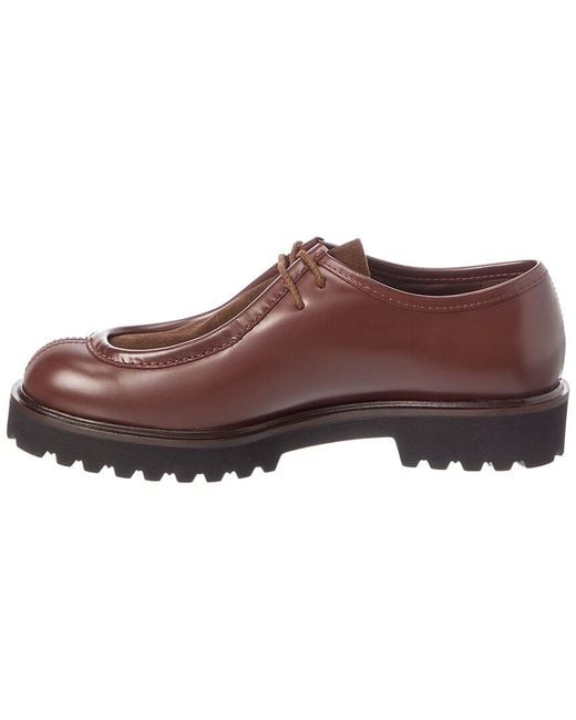 Max Mara Brown Leather & Suede Loafer