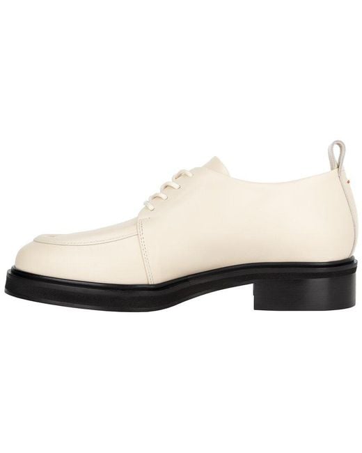 Aeyde White Mara Leather Loafer