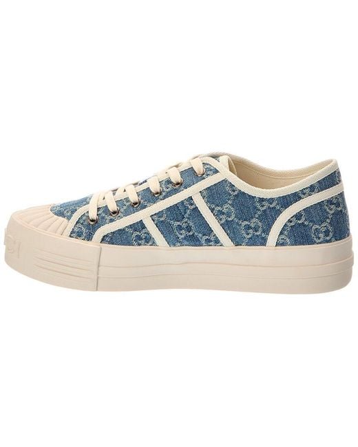 Gucci Blue Chunky Gg Canvas Sneaker