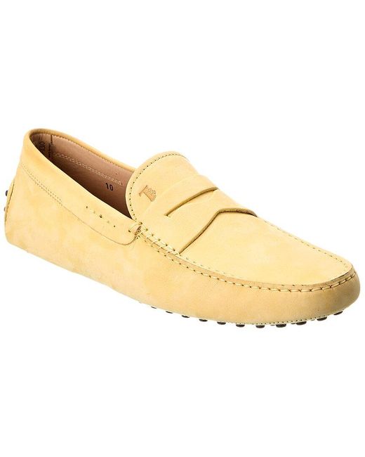Tod's Metallic Gommini Leather Moccasin for men