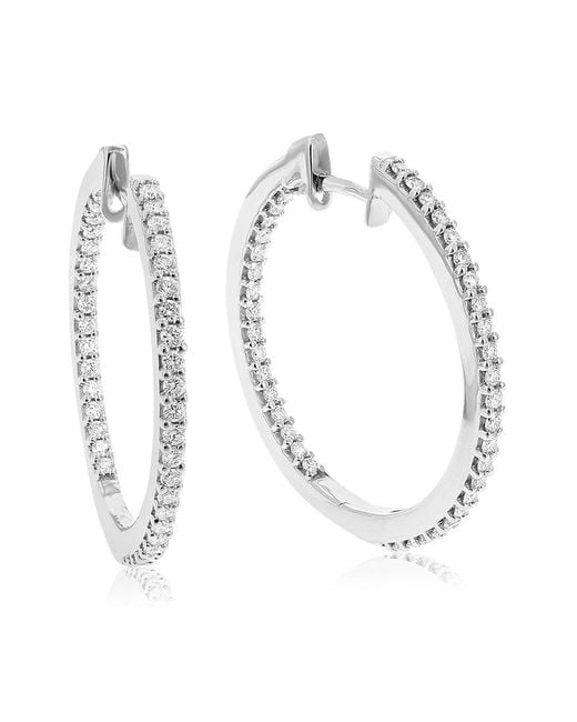 Amairah White 1.00 Ct. Tw. Lab-Grown Diamond Hoops