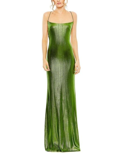 Mac Duggal Green Maxi Dress