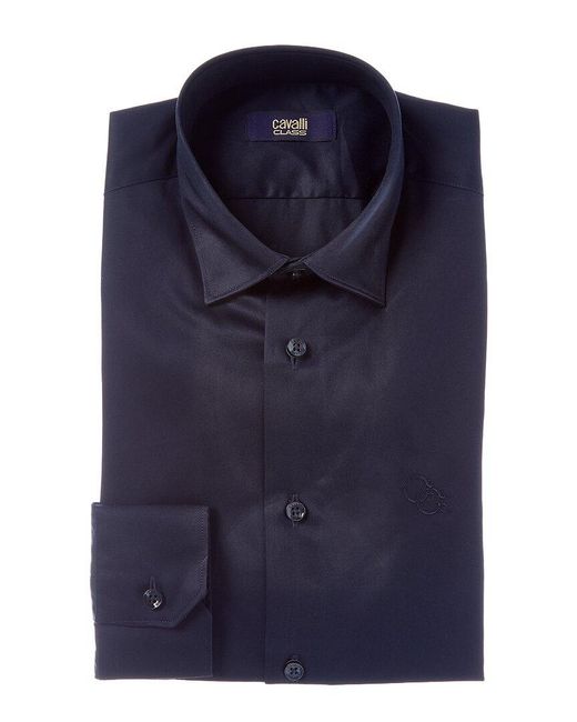 roberto cavalli slim fit dress shirt Class Cavalli By Roberto Cavalli Mens Formal Dress Shirt