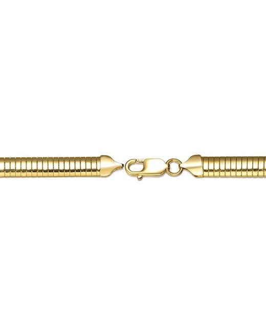 Genevive Jewelry Metallic 14k Over Silver Bracelet