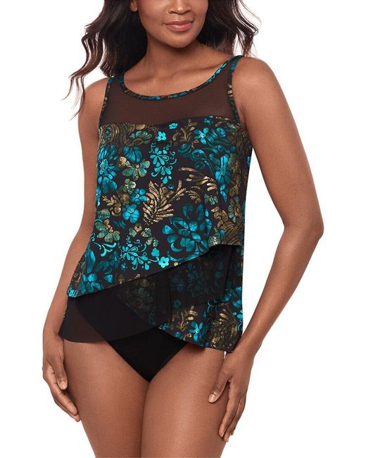 Miraclesuit Blue Flor De Mare Mirage Tankini