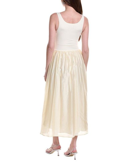 Bardot Natural Lorie Scoop Neck Midi Dress