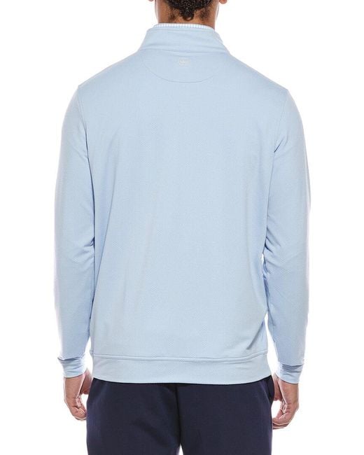 Peter Millar Blue 1/4-Zip Pullover for men