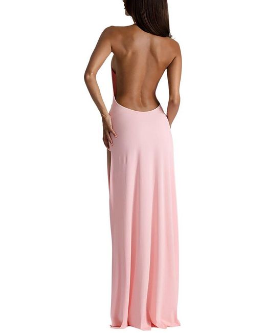 LEBRIN ATELIER Pink Solid Maxi Dress